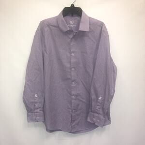 Bugatchi Uomo Button Up Adult XL Mens Multicolor Long Sleeve Cotton Blend Shirt